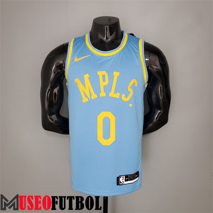 Camiseta Los Angeles Lakers (Kuzma #0) 2021 Azul Minneapolis Edition