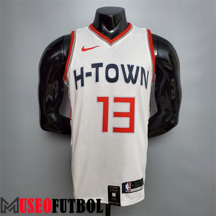 Camiseta Houston Rockets (Harden #13) Blanco City Edition