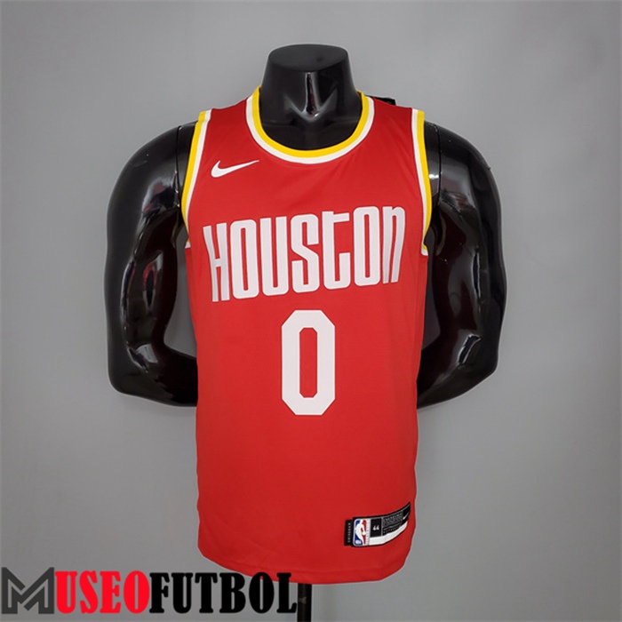 Camiseta Houston Rockets (Westbrook #0) Retro Rojo