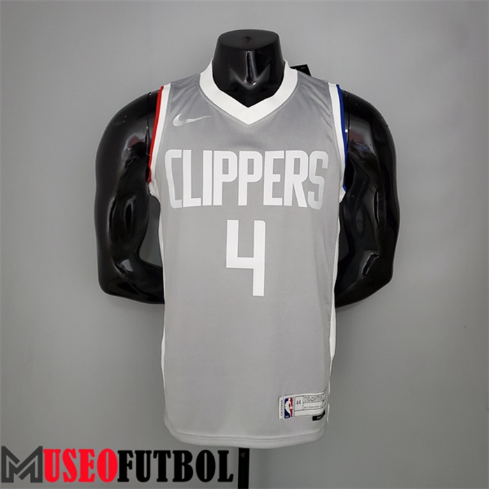 Camiseta Los Angeles Clippers (Rondo #4) 2021 Gris Bonus Edition