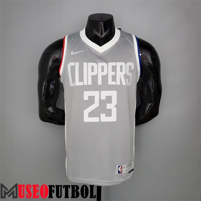 Camiseta Los Angeles Clippers (Williams #23) 2021 Gris Bonus Edition