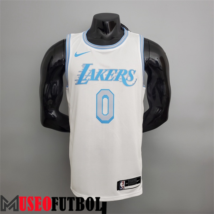 Camiseta Los Angeles Lakers (Westbrook #0) 2021 Retro Blanco