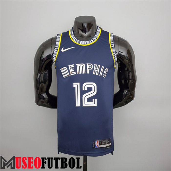 Camiseta Memphis Grizzlies (Morant #12) 2022 Season Azul Royal City Edition