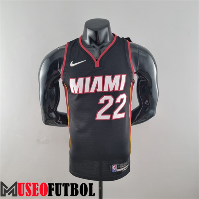 Camiseta Miami Heat (Butler #22) Negro 75 Aniversario