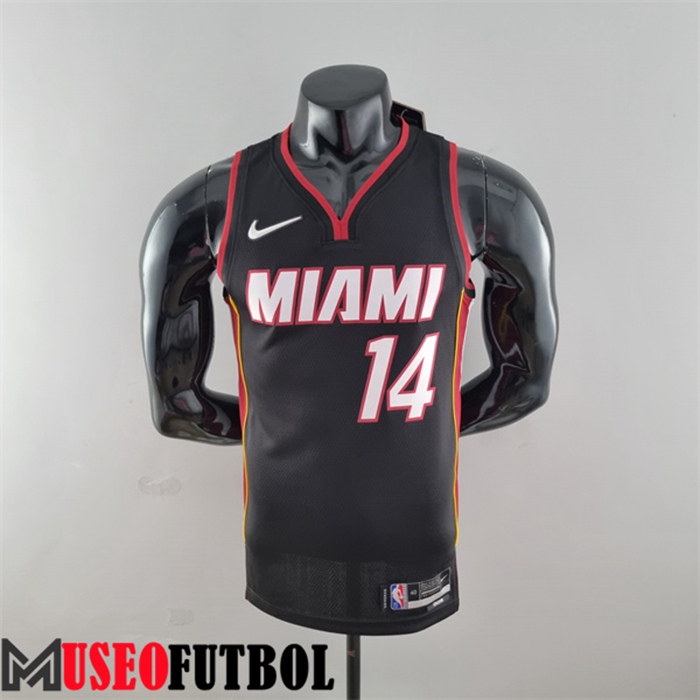 Camiseta Miami Heat (Herro #14) Negro 75 Aniversario