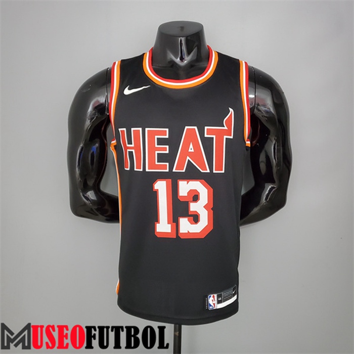 Camiseta Miami Heat (Adebayo #13) 2018 Negro Retro Night