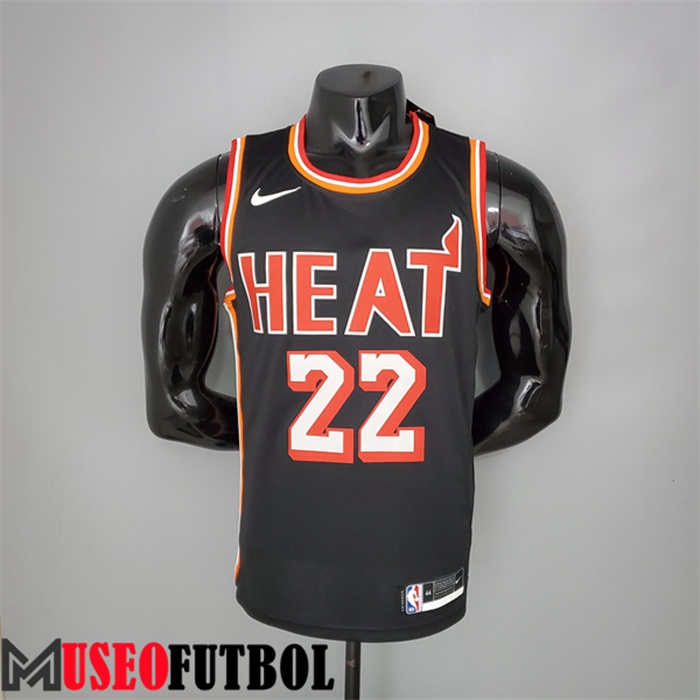 Camiseta Miami Heat (Butler #22) 2018 Negro Retro Night