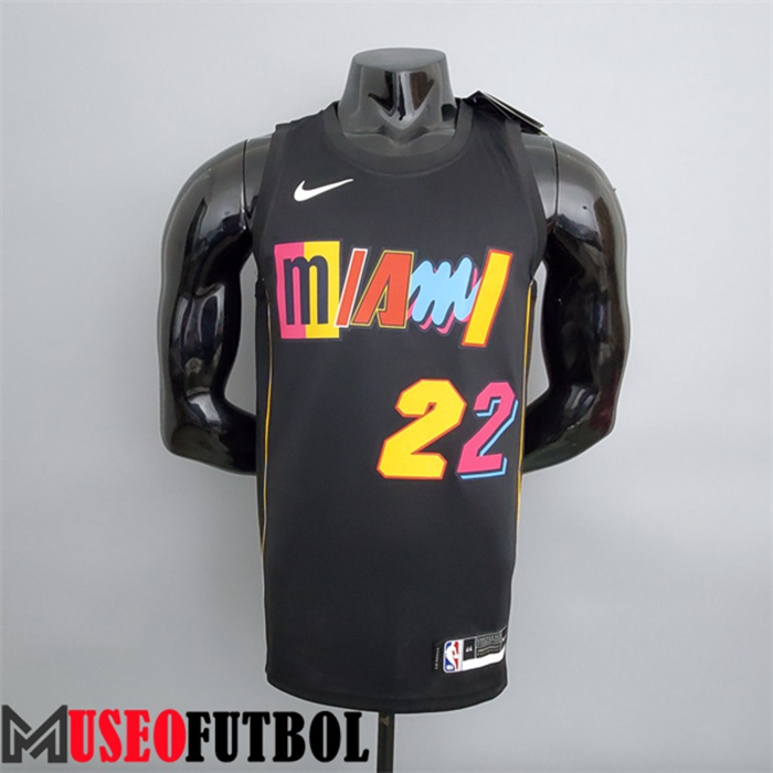 Camiseta Miami Heat (Butler #22) 2022 Season Negro City Edition