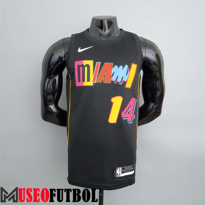 Camiseta Miami Heat (Herro #14) 2022 Season Negro City Edition