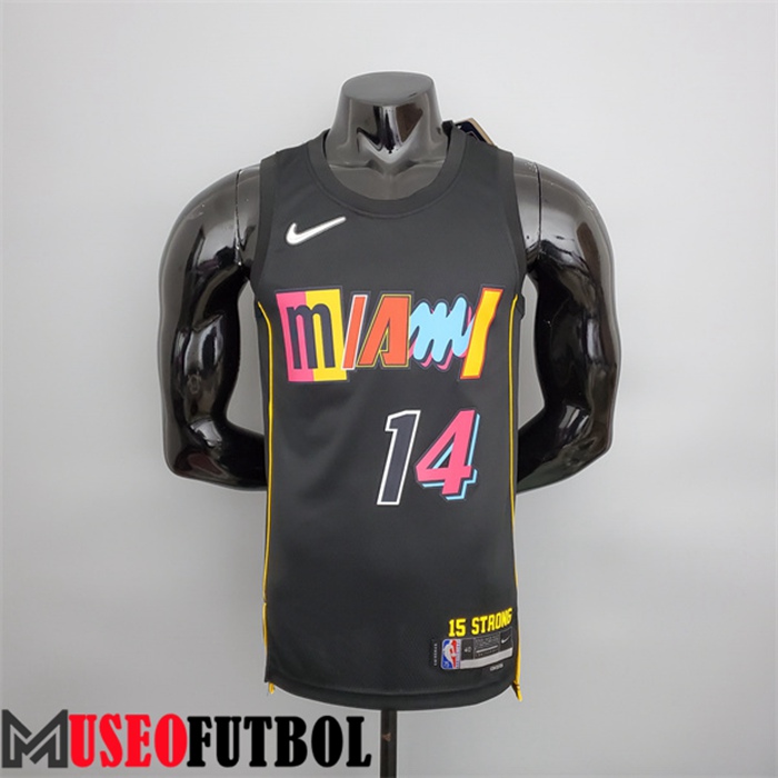 Camiseta Miami Heat (Herro #14) 2022 Season Negro City Edition