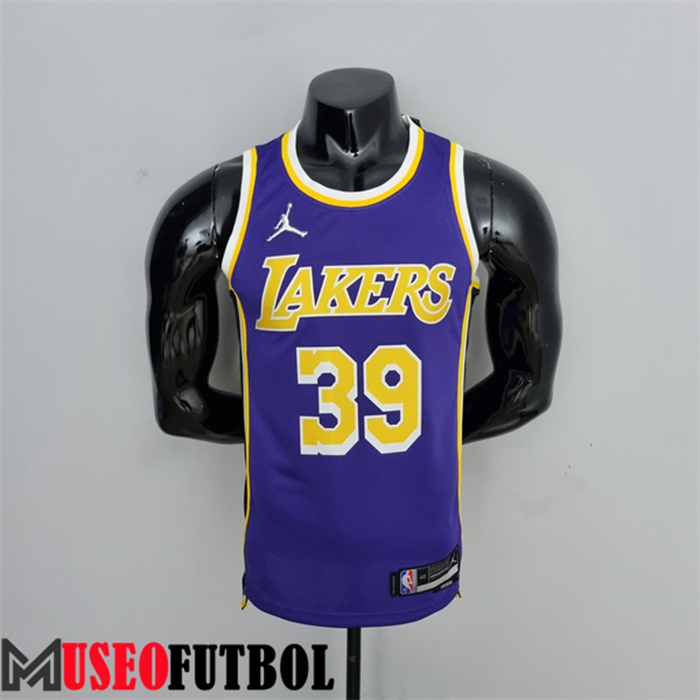 Camiseta Los Angeles Lakers (Howard #39) Púrpura 75 Aniversario