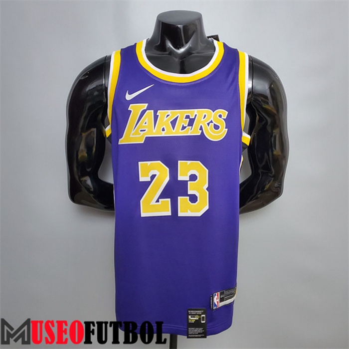 Camiseta Los Angeles Lakers (James #23) Púrpura