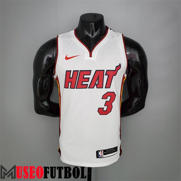 Camiseta Miami Heat (Wade #3) Blanco