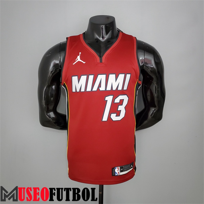 Camiseta Miami Heat (Adebayo #13) Vin Rojo