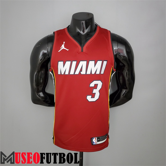 Camiseta Miami Heat (Wade #3) Vin Rojo