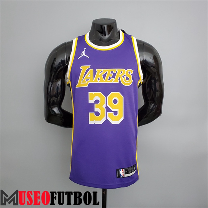 Camiseta Los Angeles Lakers (Howard #39) Púrpura Escote redondo