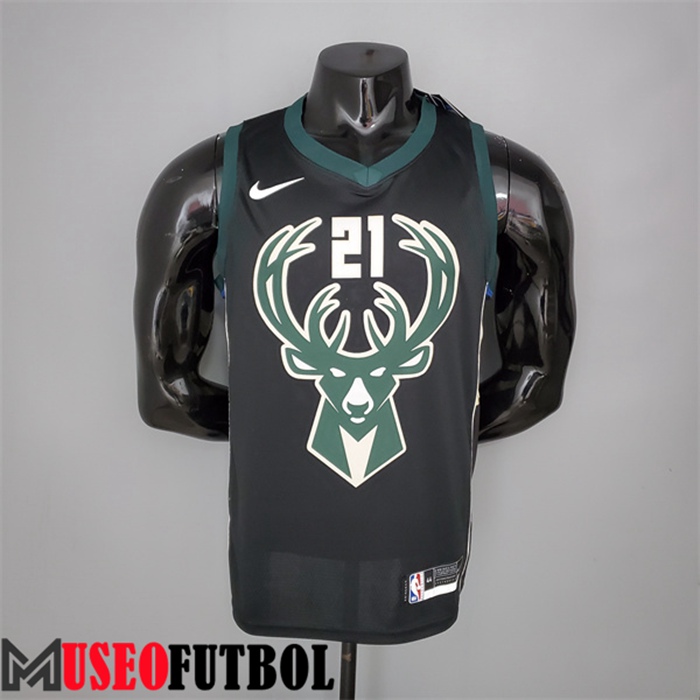 Camiseta Milwaukee Bucks (Holidoay #21) Negro