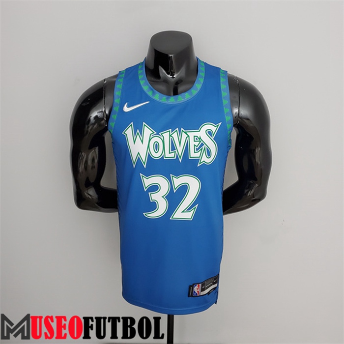 Camiseta Minnesota Timberwolves (Towns #32) Azul 75 Aniversario City Edition