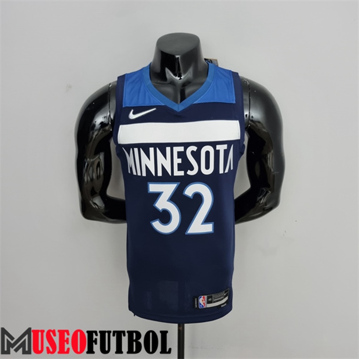 Camiseta Minnesota Timberwolves (Towns #32) Azul Royal 75 Aniversario