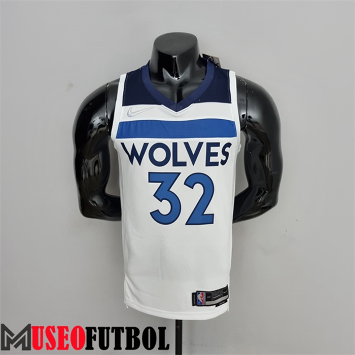 Camiseta Minnesota Timberwolves (Towns #32) Blanco Royal 75 Aniversario