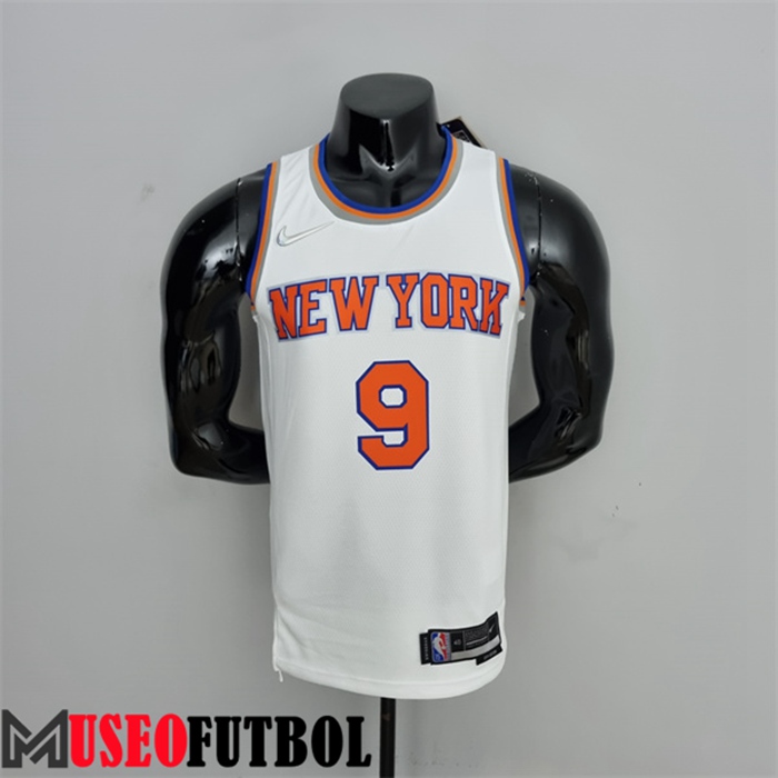 Camiseta New York Knicks (Barrett #17) Blanco 75 Aniversario