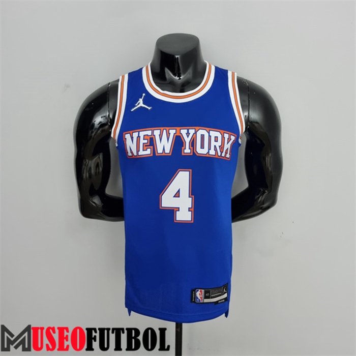 Camiseta New York Knicks (Ross #4) Azul 75 Aniversario Jordan Limited