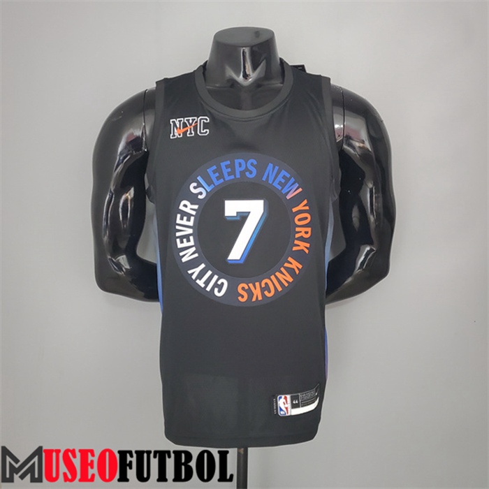 Camiseta New York Knicks (Anthony #7) 2021 Negro City Edition