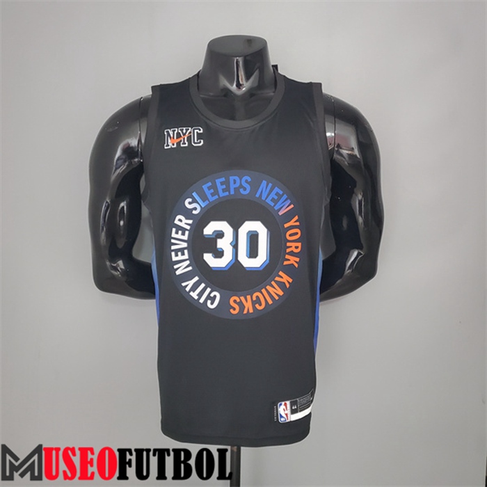 Camiseta New York Knicks (Randle #30) 2021 Negro City Edition