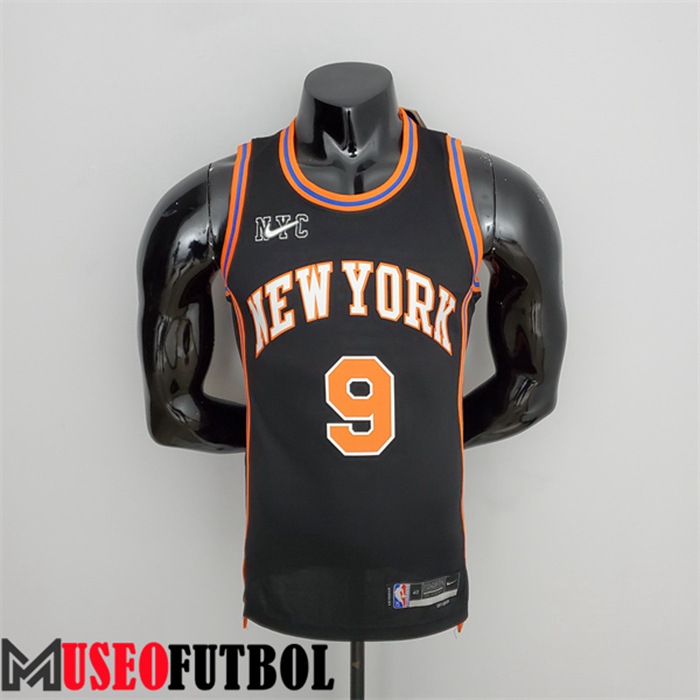 Camiseta New York Knicks (Barrett #9) 2022 Season Negro Urban Edition