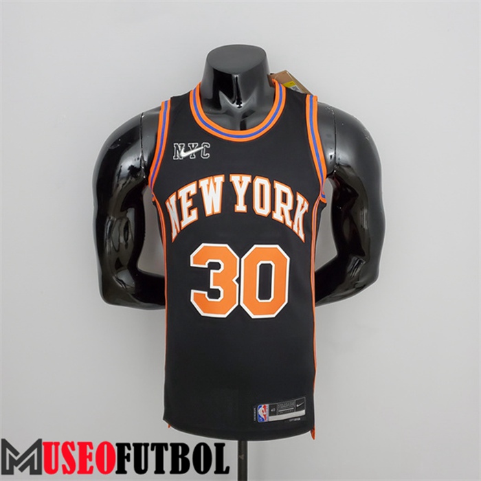 Camiseta New York Knicks (Randle #30) 2022 Season Negro Urban Edition