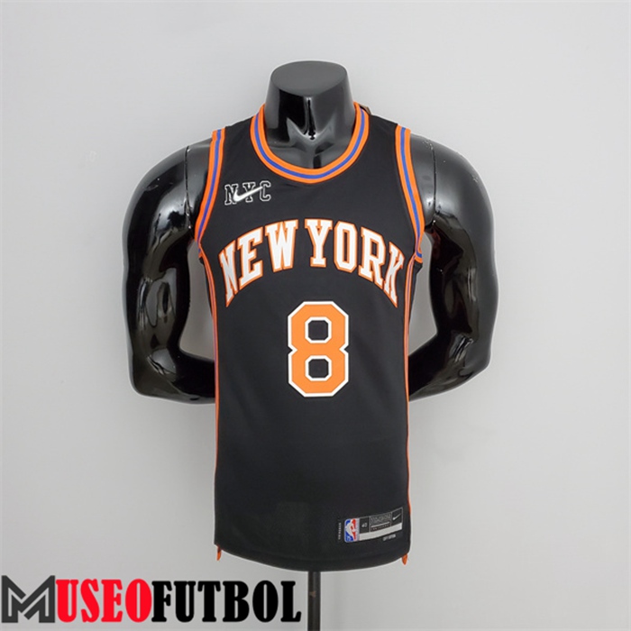 Camiseta New York Knicks (Walker #8) 2022 Season Negro Urban Edition