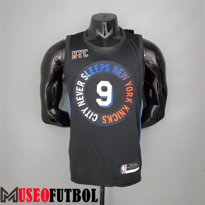 Camiseta New York Knicks (Barrett #9) Negro City Edition