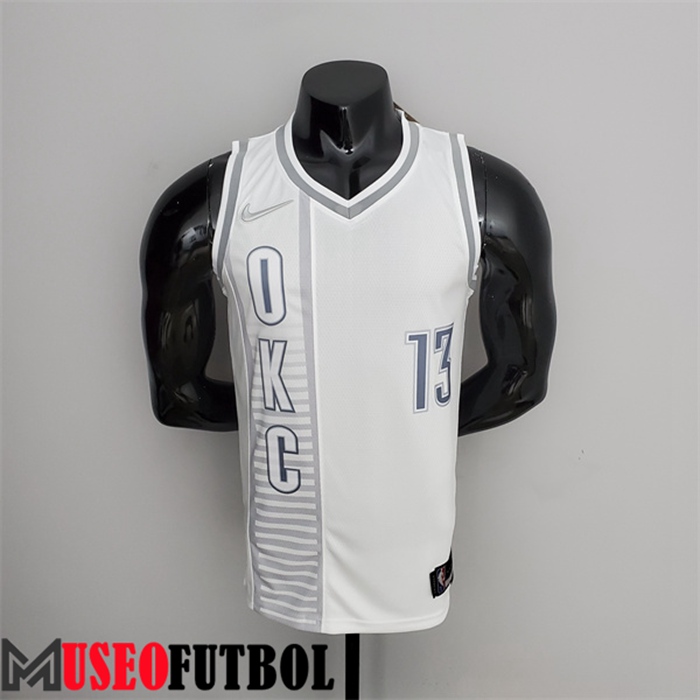 Camiseta Oklahoma City Thunder (George #13) Blanco 75 Aniversario City Edition