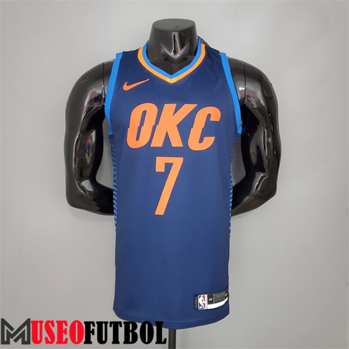 Camiseta Oklahoma City Thunder (Anthony #7) Azul Stripes