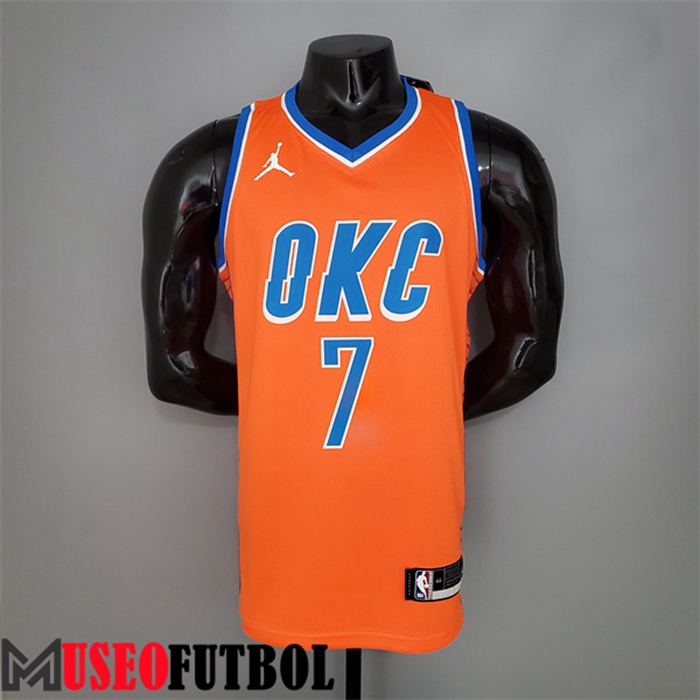 Camiseta Oklahoma City Thunder (Anthony #7) Naranja Jordan