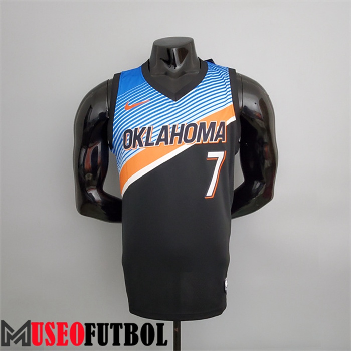 Camiseta Oklahoma City Thunder (Anthony #7) Negro City Edition