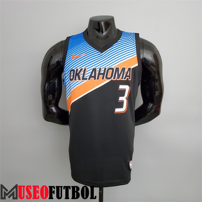 Camiseta Oklahoma City Thunder (Paul #3) Negro City Edition