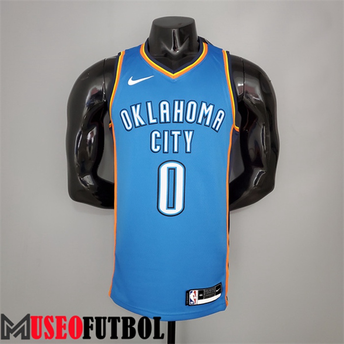 Camiseta Oklahoma City Thunder (Westbrook #0) Azul