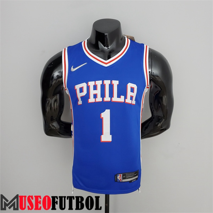 Camiseta Philadelphia 76ers (Harden #1) Azul 75 Aniversario