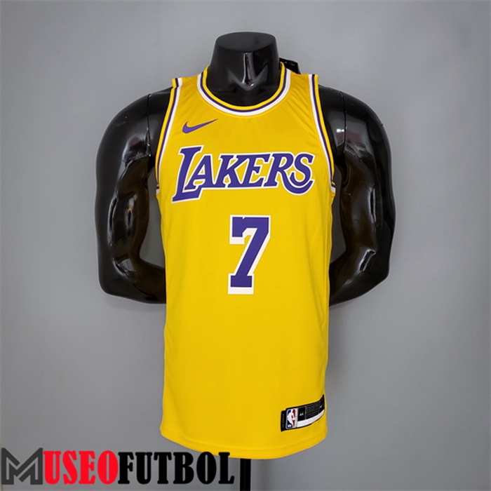 Camiseta Los Angeles Lakers (Anthony #7) Amarillo Escote redondo