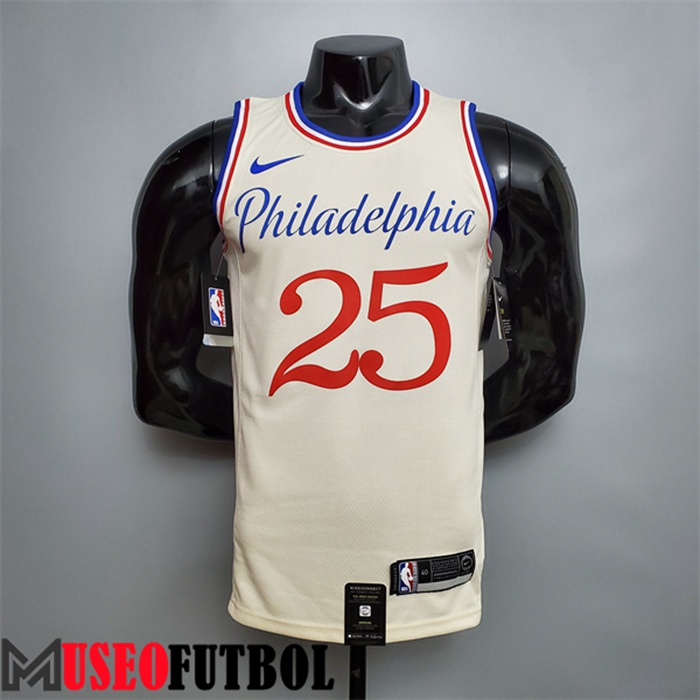 Camiseta Philadelphia 76ers (Simmons #25) 2020 Beige City Limited Edition