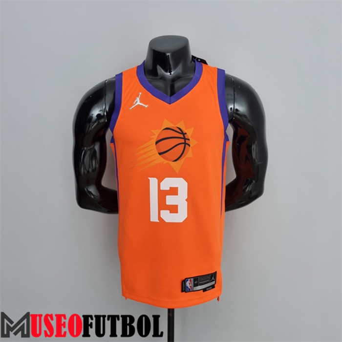 Camiseta Phoenix Suns (Nash #13) Naranja 75 Aniversario Jordan Theme