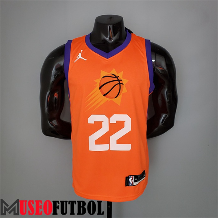 Camiseta Phoenix Suns (Ayton #22) 2021 Naranja Jordan Theme