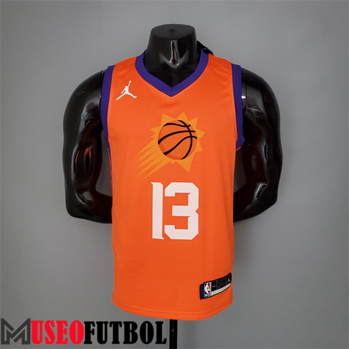 Camiseta Phoenix Suns (Nash #13) 2021 Naranja Jordan Theme