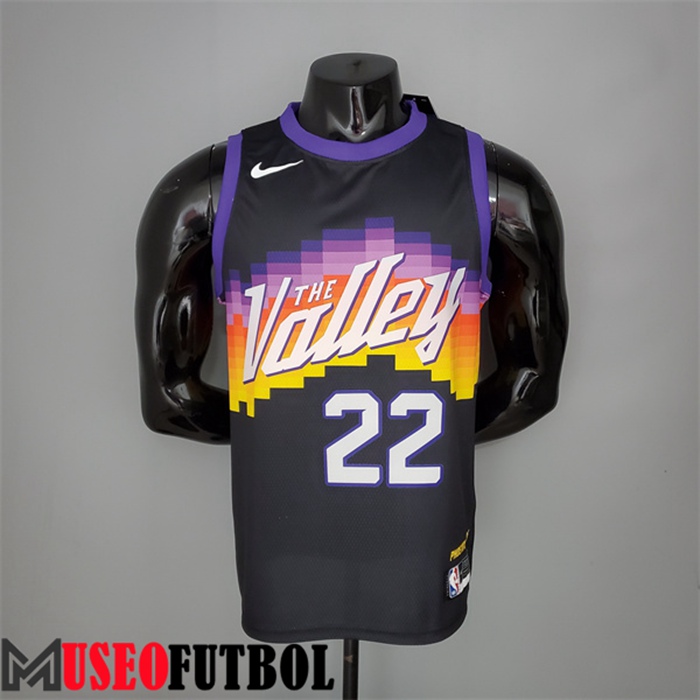 Camiseta Phoenix Suns (Ayton #22) Negro City Edition