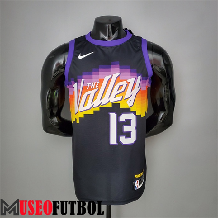 Camiseta Phoenix Suns (Nash #13) Negro City Edition