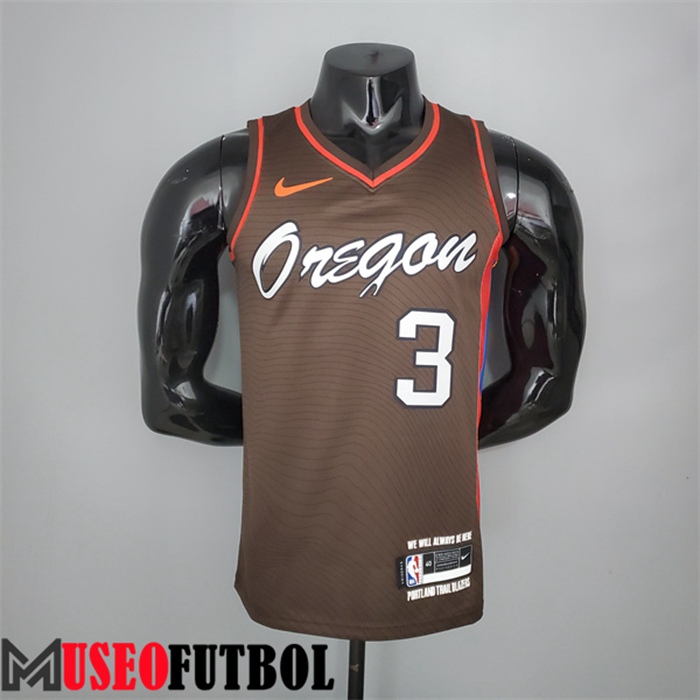 Camiseta Portland Trail Blazers (Mccollum #3) 2021 Marrón City Edition