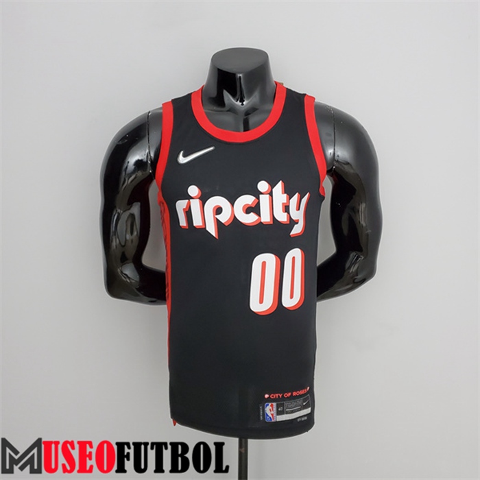 Camiseta Portland Trail Blazers (Anthony #00) 2022 Season Negro Urban Edition