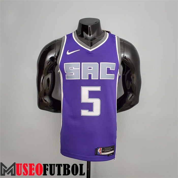 Camiseta Sacramento Kings (Fox #5) Púrpura 75 Aniversario