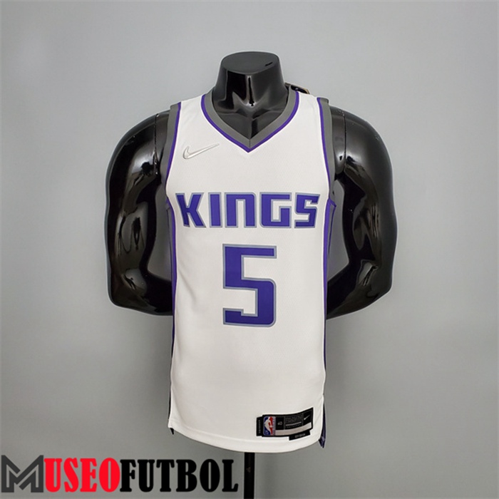 Camiseta Sacramento Kings (Fox #5) Blanco 75 Aniversario